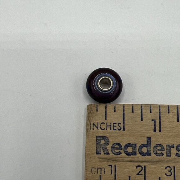 Trollbeads 925 Glass Purple Single Bead Charm - Picture 4 of 5